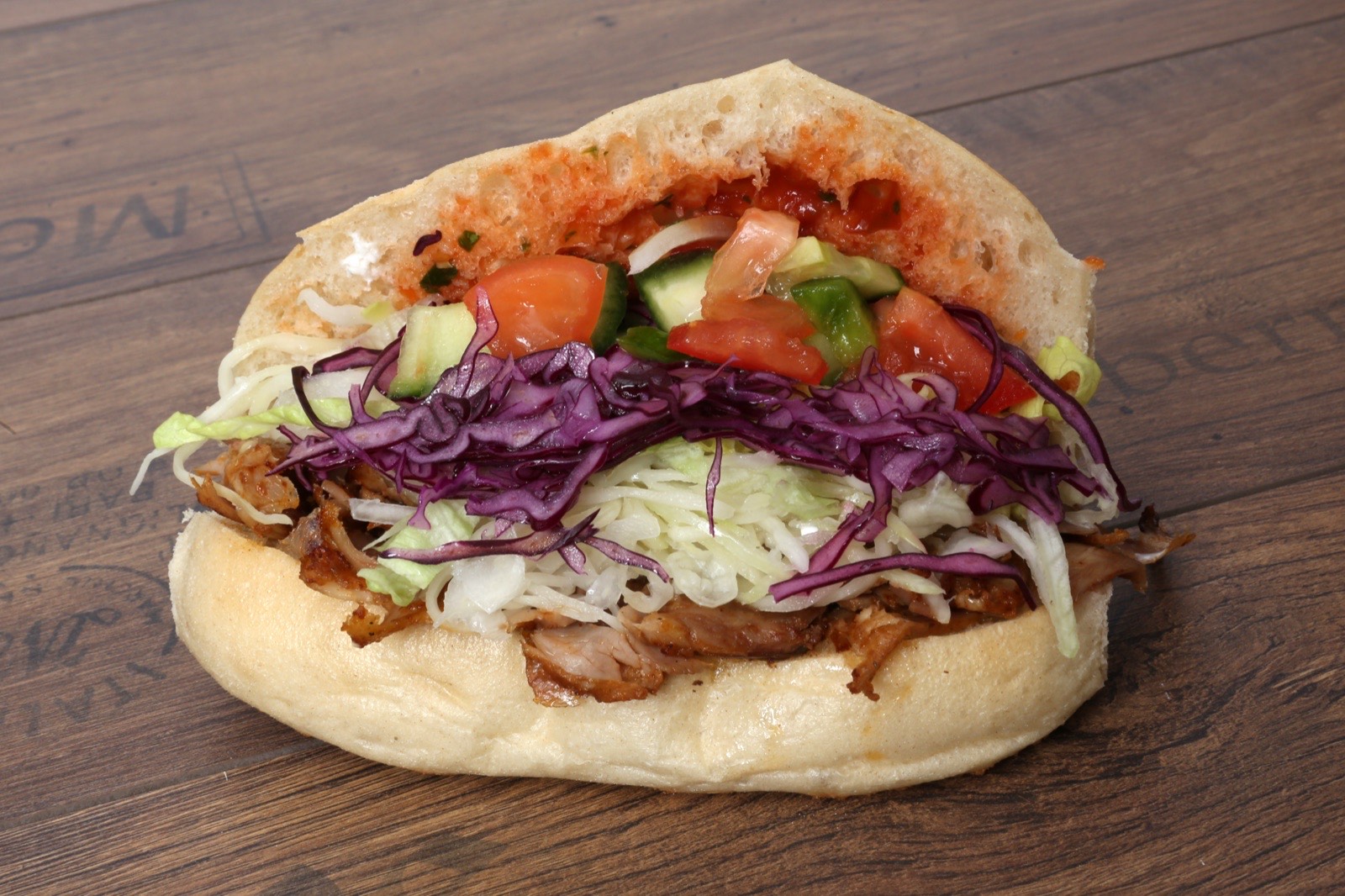A hand-carved döner wrap from Baba Döner NYC — late-night food on Avenue A in the East Village